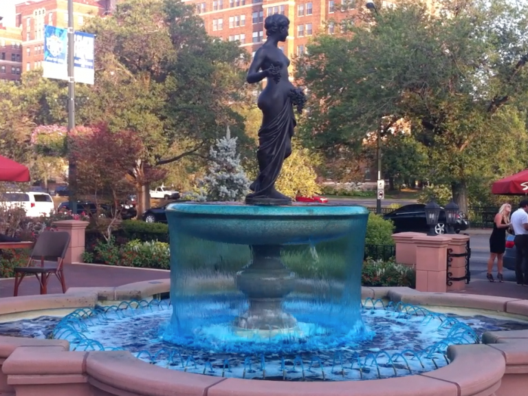 Blue Fountains in Kansas City for 2012 Major League Baseball All Star Game