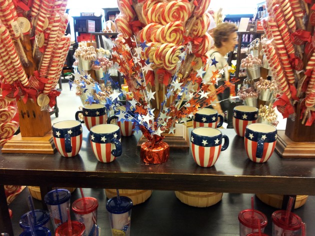 Fourth of July Display at Hammond's Candies
