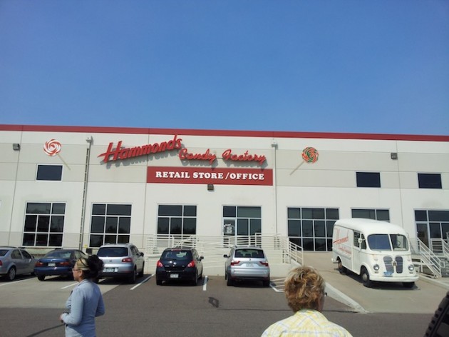 Hammond's Candies Factory Outside Hammond's Candies Factory Outside