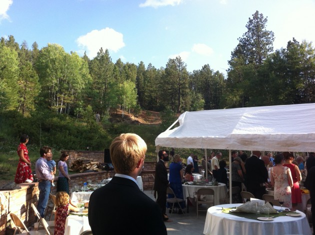 Molly and Joshua Wedding Reception Blue Sky