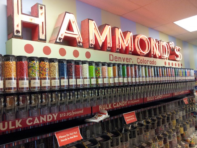 The Jelly Bean Wall at Hammond's Candy Factory Tour