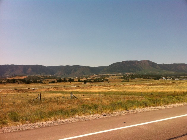 The Mountains Getting Larger on Drive from Denver to Santa Fe