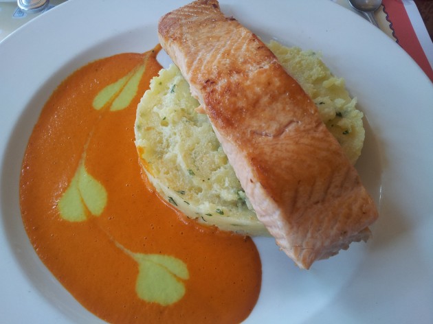 Salmon at Les Chefs de France Walt Disney World Salmon at Les Chefs de France Walt Disney World