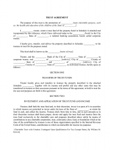 Charitable Remainder Trust Document Charitable Remainder Trust Document