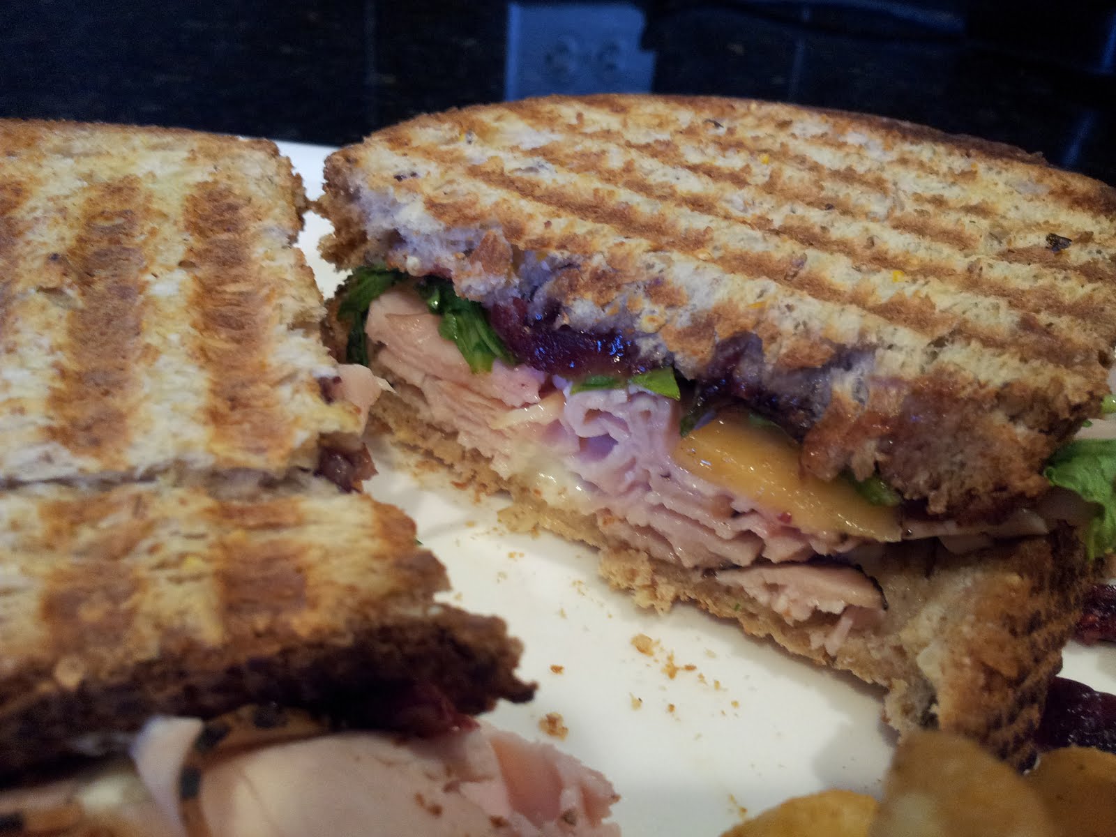 Pepper Turkey and Cranberry Panini Pepper Turkey and Cranberry Panini