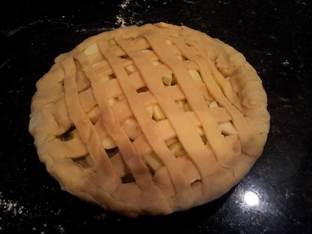 Granny Smith Applie Pie Before Getting Brown Sugar and Butter Melt