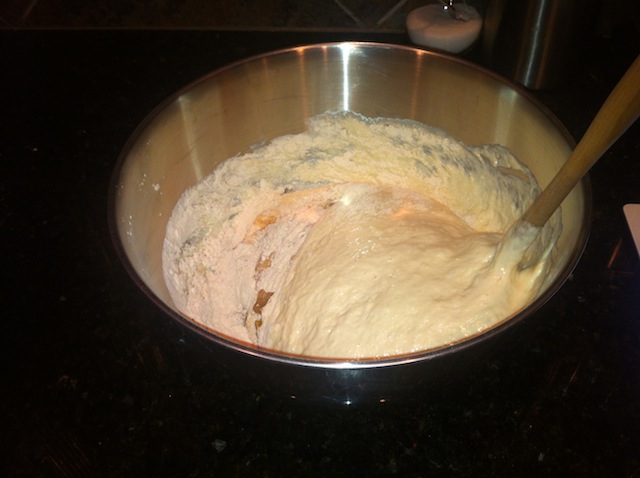 Creating the Honey Infused Wheat Bread Dough