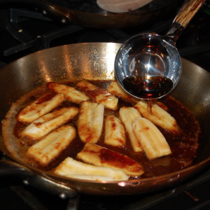 Jamaican Rum and Caramel Cooking Banana Slices