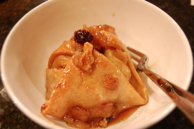 Golden Delicious Apples Wrapped In Pastry and Covered in Brown Sugar and Cinnamon, Stuffed with Raisins Betty Crocker Apple Dumpling