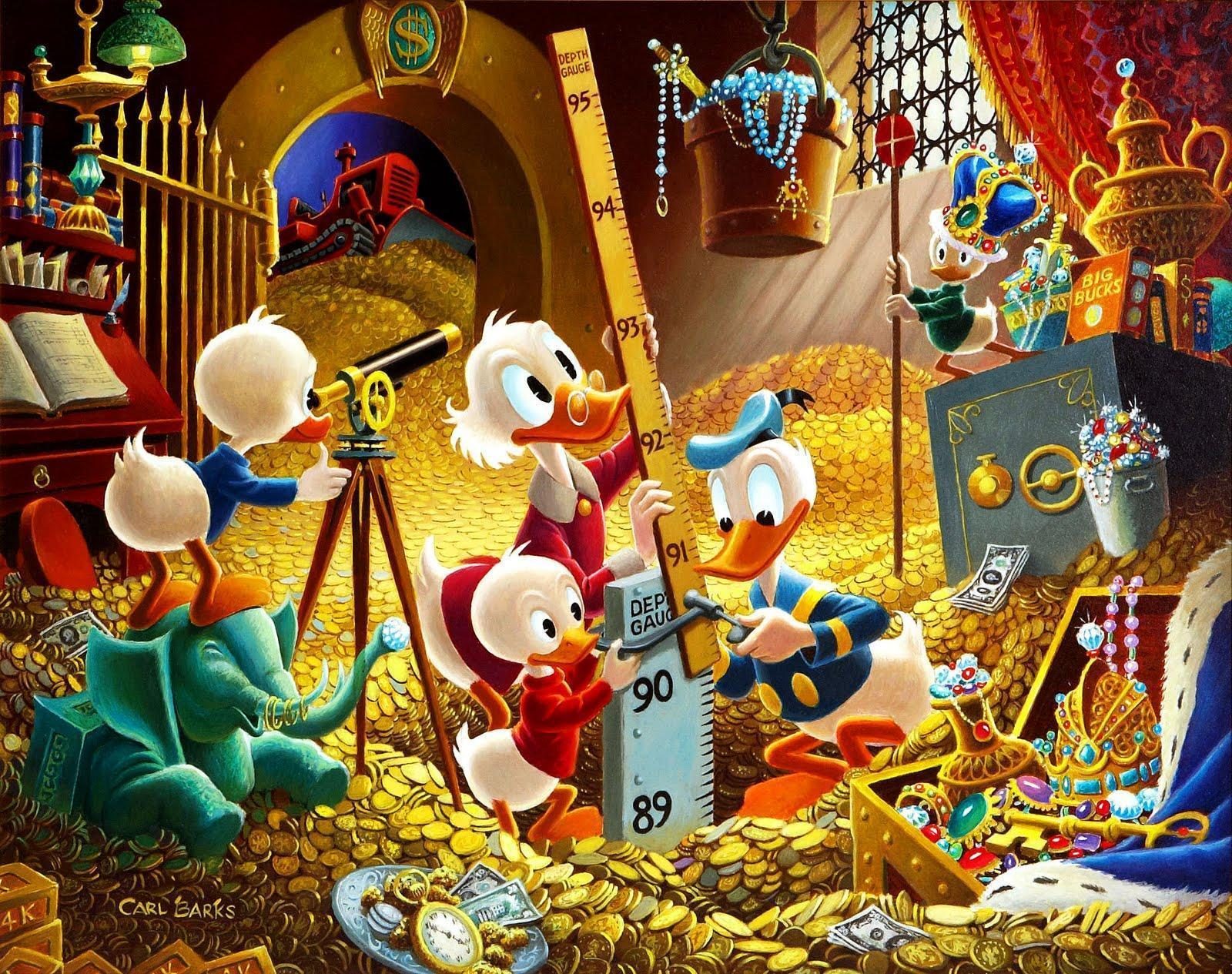 Scrooge McDuck Carl Barks Artwork Header Joshua Kennon