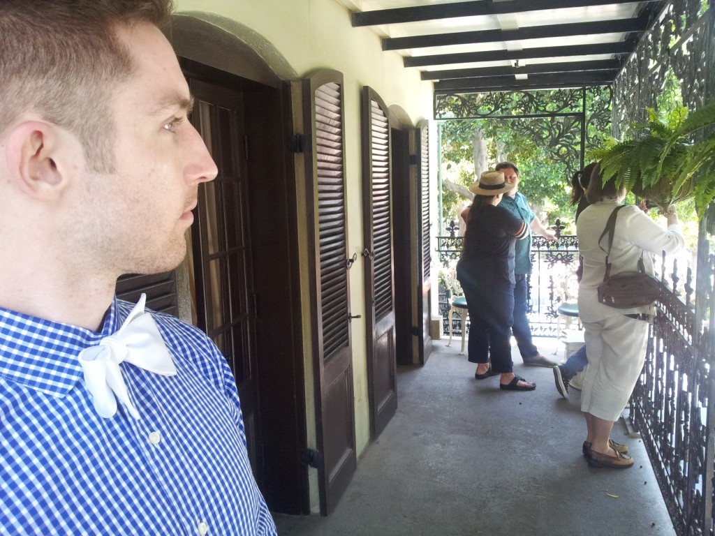 Aaron and Linda on Club 33 Balcony