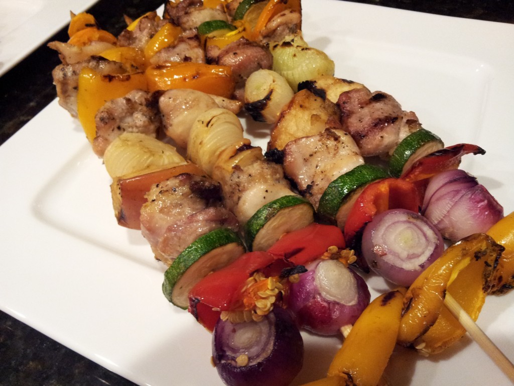 Chicken and Pepper Skewers