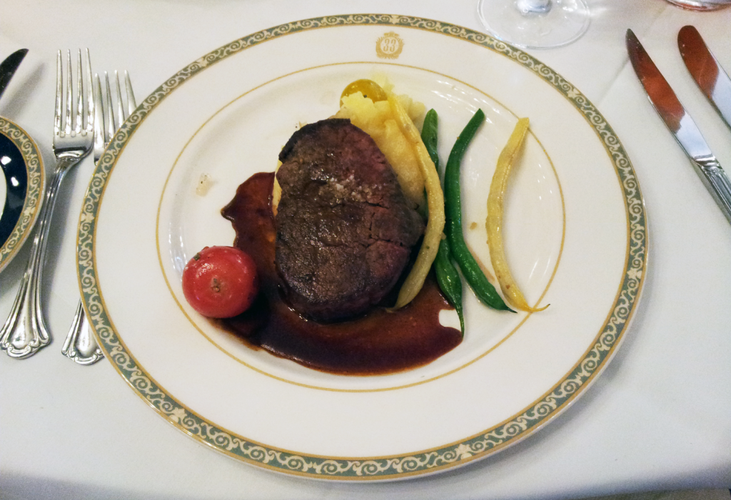 Club 33 Disneyland Steak from the Lunch Menu