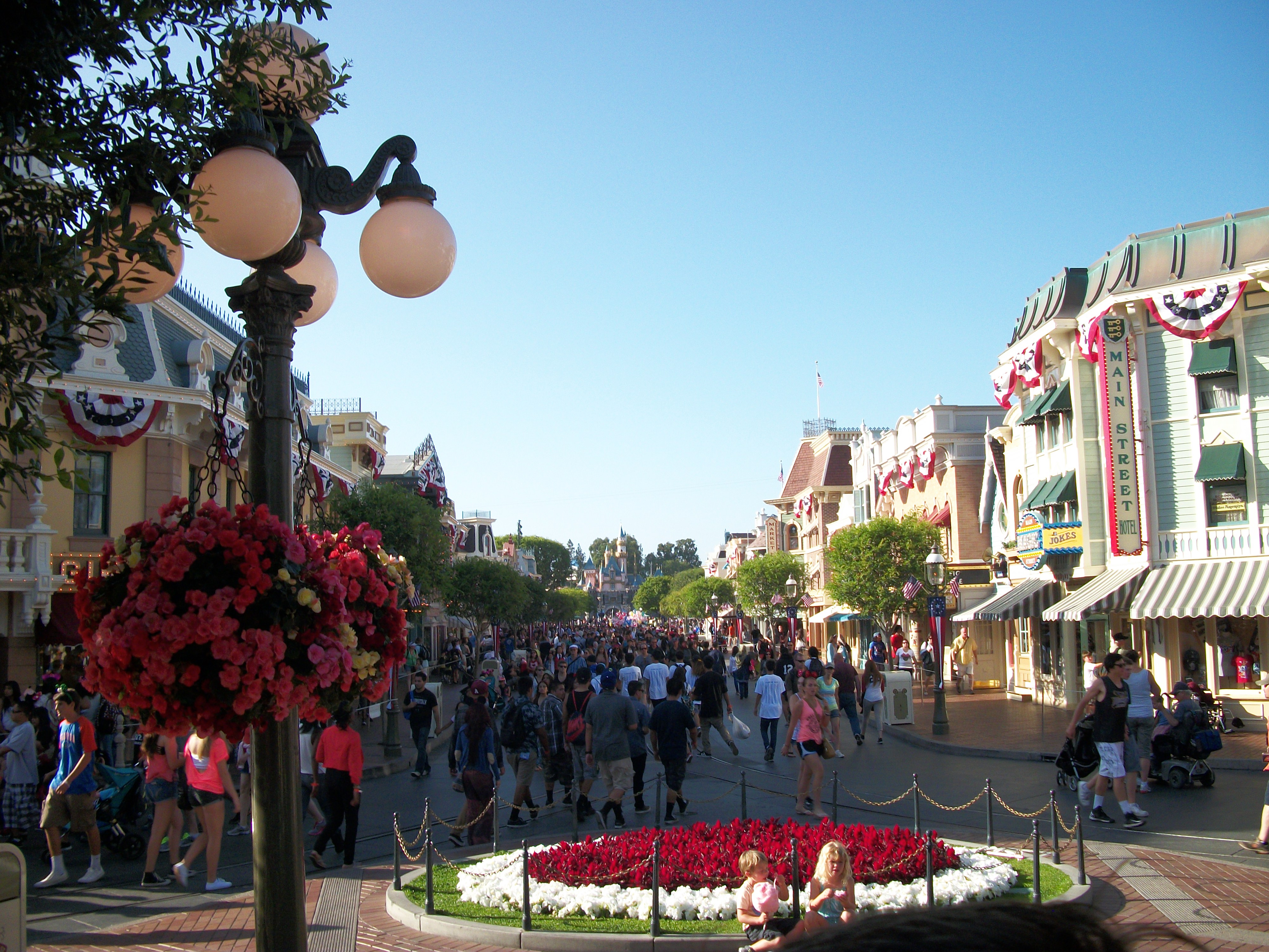 Disneyland Main Street Castle View
