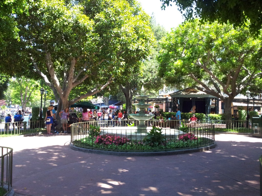 Haunted Mansion New Orleans Square Fountain Disneyland