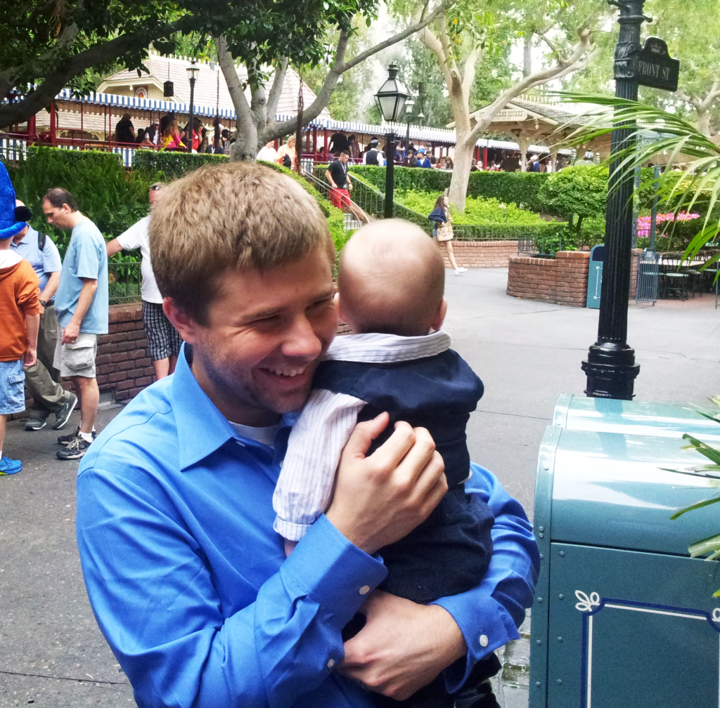 Ian with Evan in French Quarter Disneyland Club 33