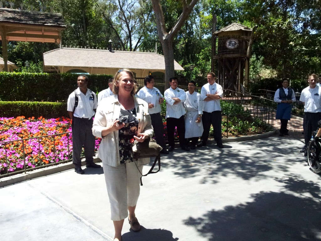 Linda Getting the Disney Employees from the Kitchen at Club 33 to Take Photographs for Her