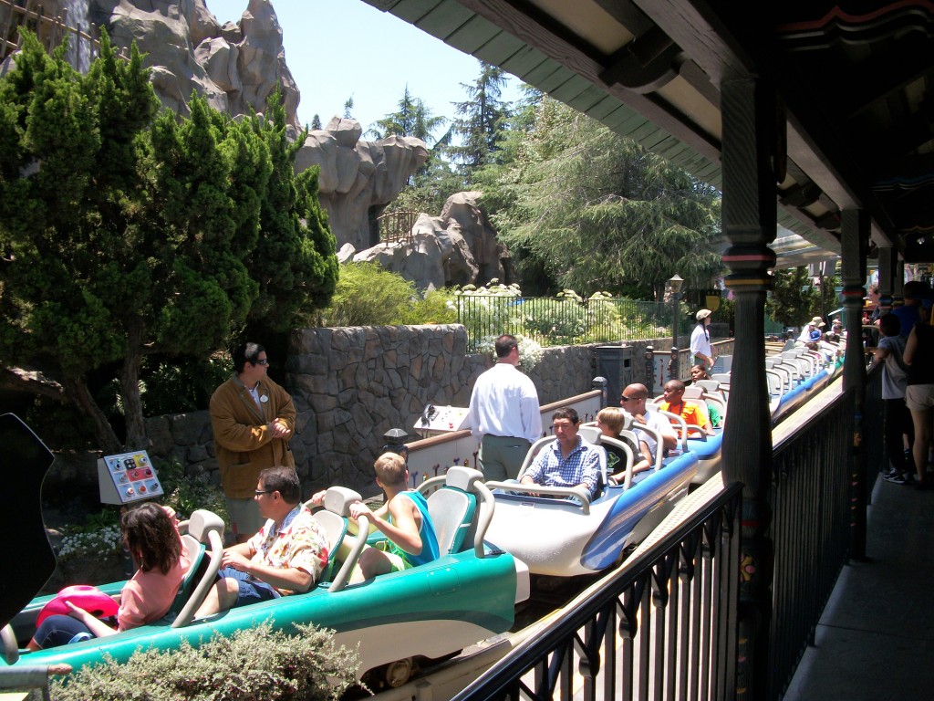 Loading the Matterhorn in Disneyland