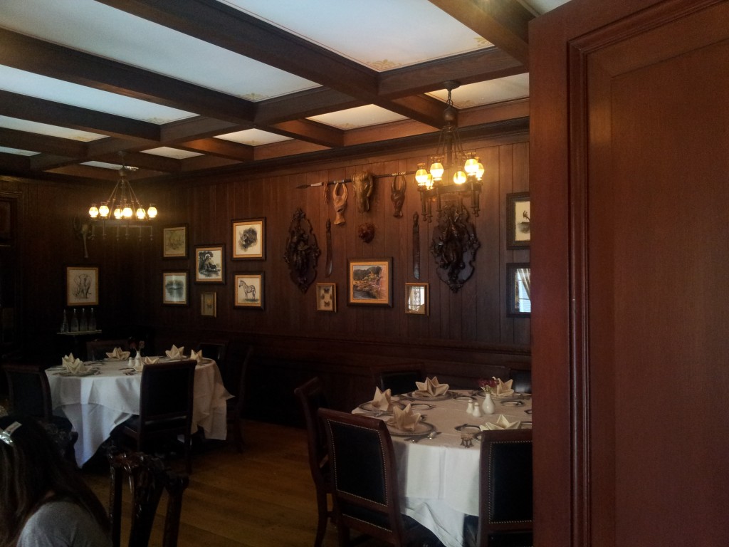 The Hunting Room or Trophy Room Dining Room at Club 33