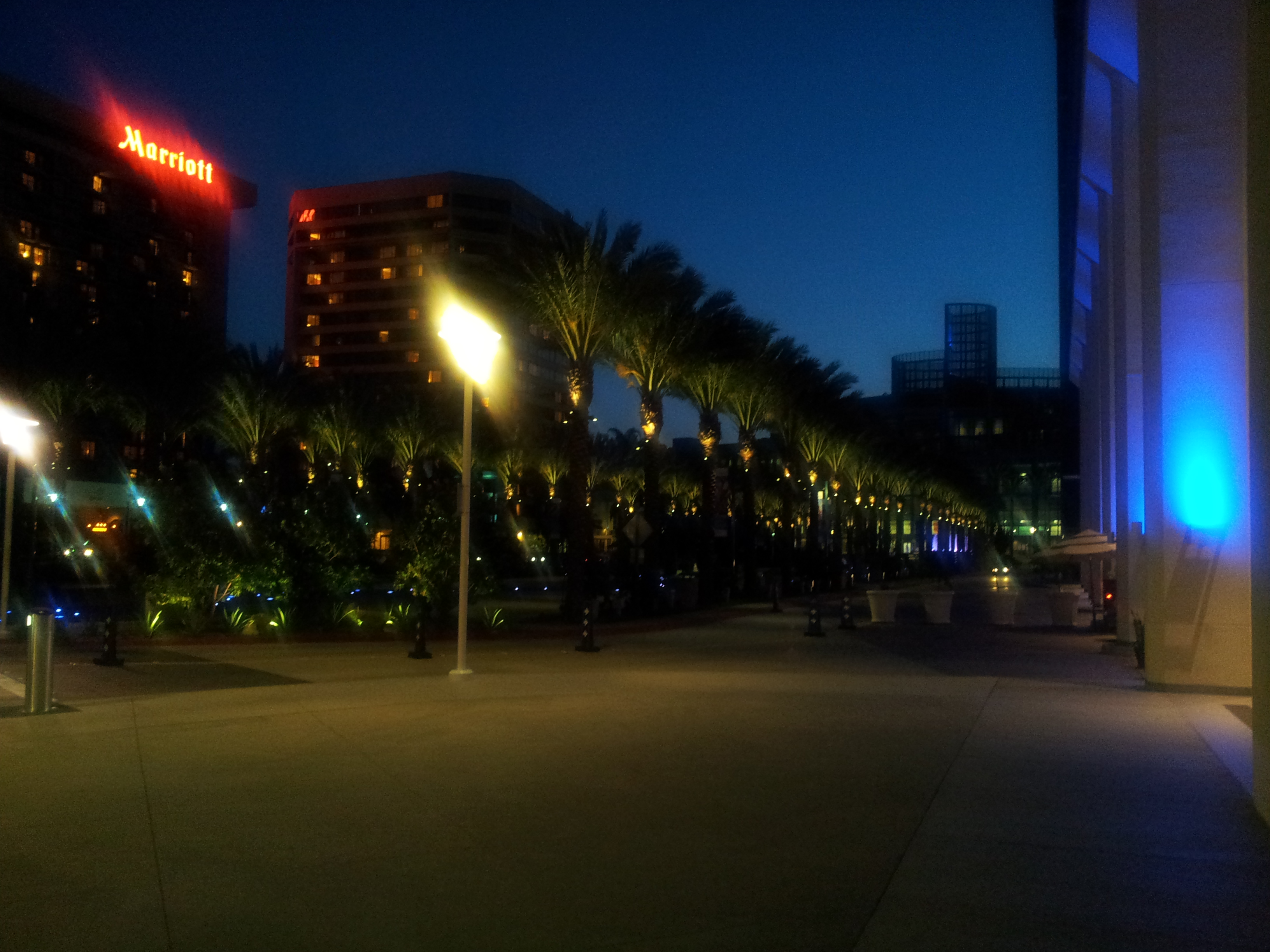 Walking Back to the Hilton Anaheim
