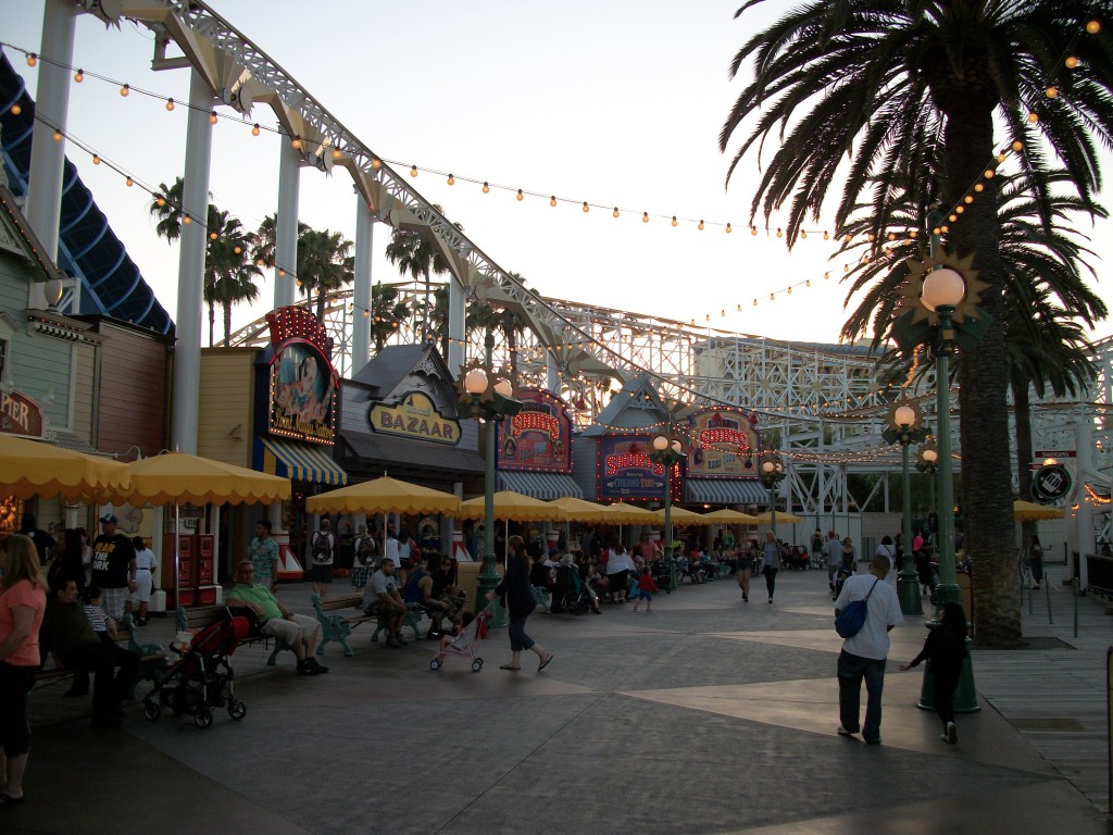 Walking on Paradise Peer in Disneyland