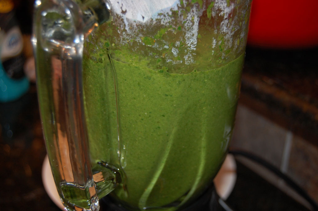 Blending Saag Paneer