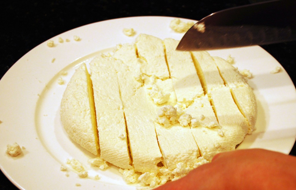 Homemade Cheese for Saag Paneer