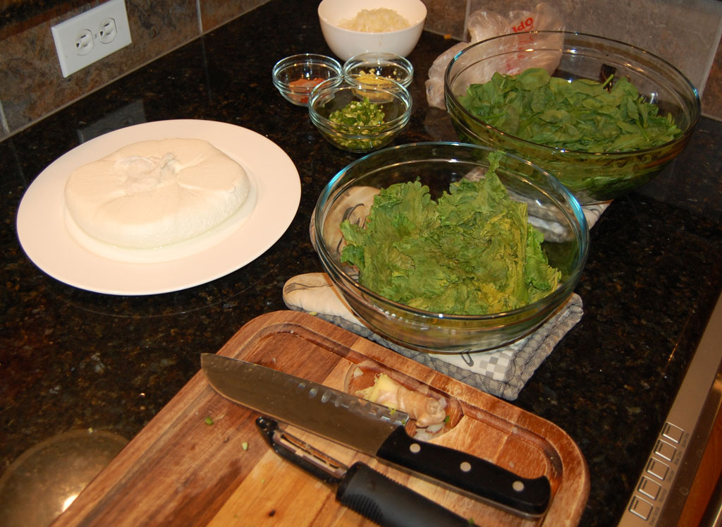 Saag Paneer Ingredients