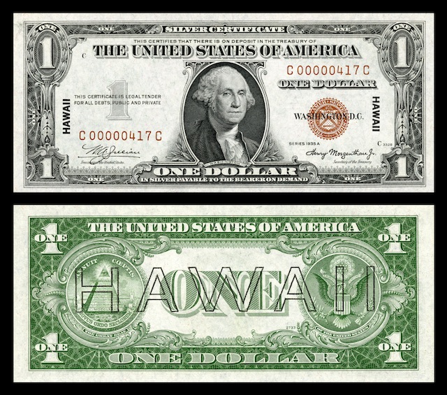 Hawaii Overprint Banknotes