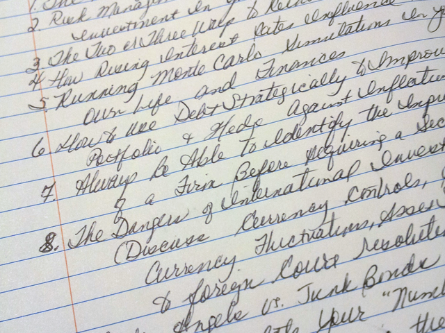 Writing in Cursive Writing in Cursive