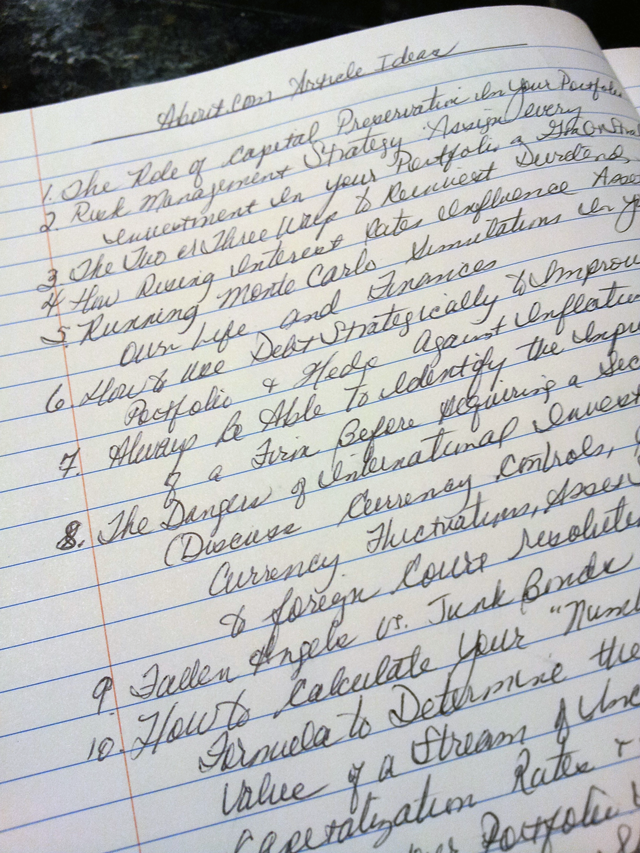 Writing in Cursive