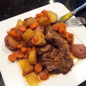 Finished Pot Roast with Vegetables