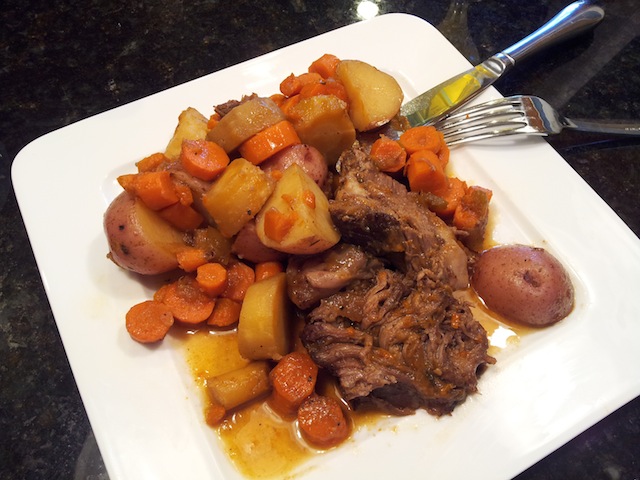 Finished Pot Roast with Vegetables