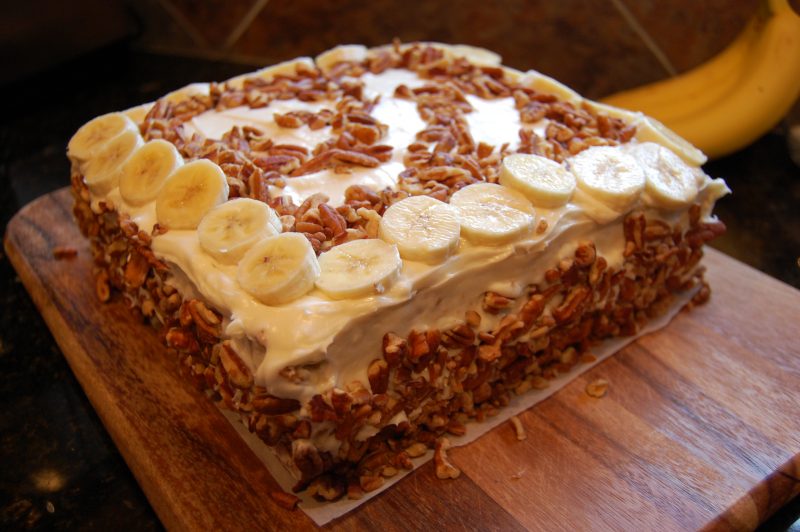 Joshua Kennon Birthday Banana Pecan Cream Cheese Cake