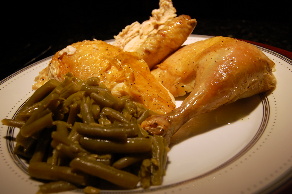 Chicken with Two Lemons and Green Beans