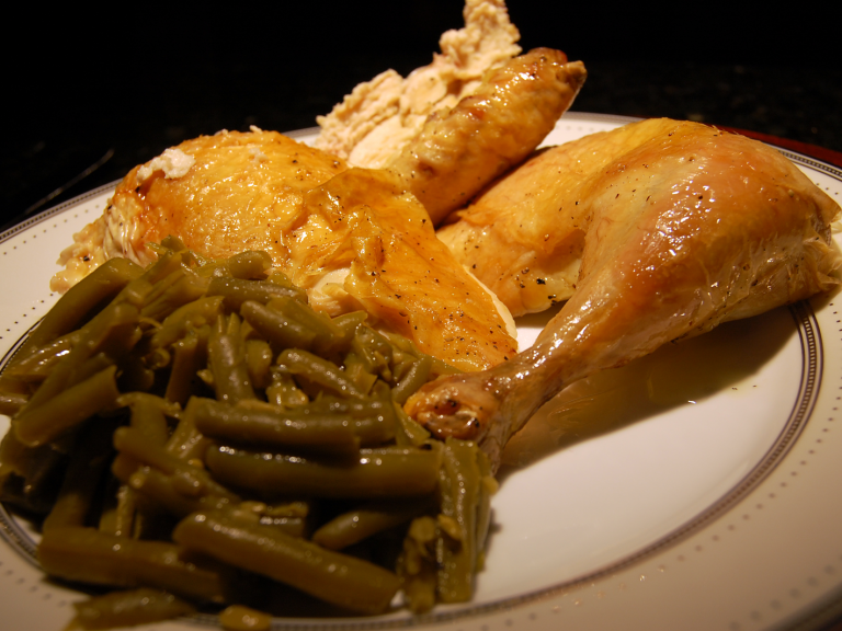Chicken with Two Lemons and Green Beans