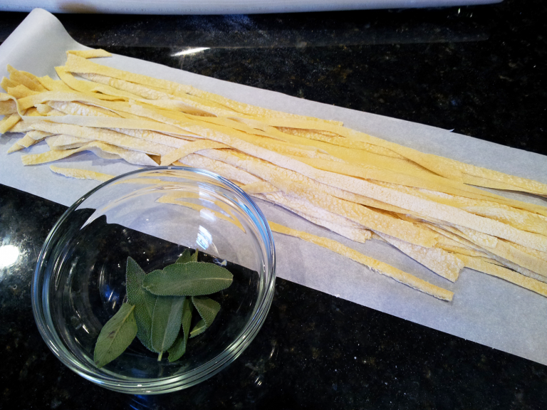 Joshua-Kennon-Making-Homemade-Pasta-and-Marcella-Hazan-Sage-and-Butter-Sauce Homemade Pasta and Sage and Butter Sauce