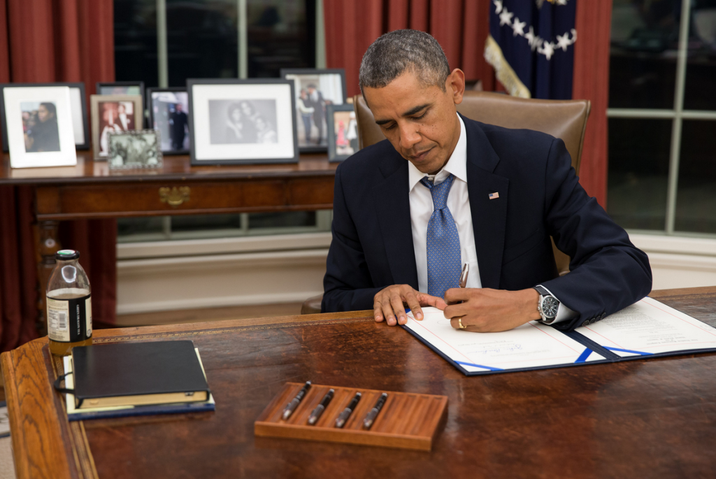 President Signing Law