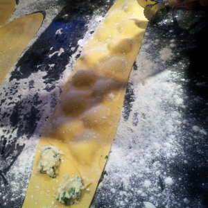 Stuffed Ravioli with Two Sauces