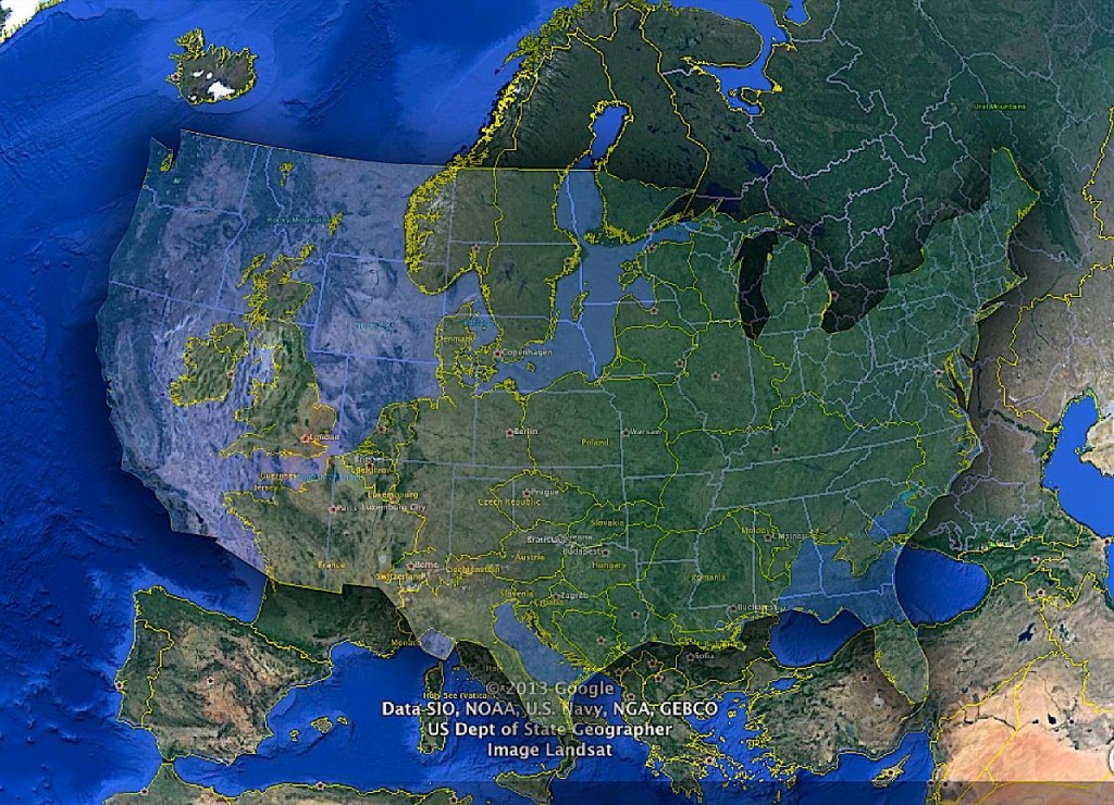 USA vs Europe Size Comparison