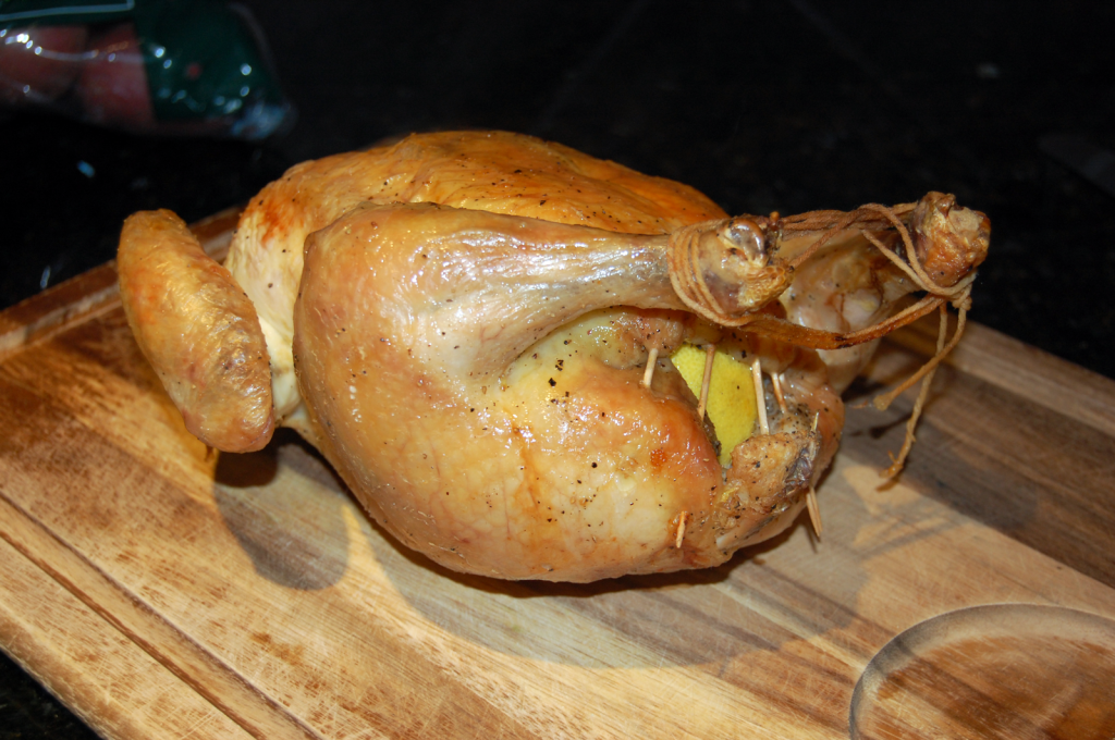 Whole Chicken Stuffed With Lemons