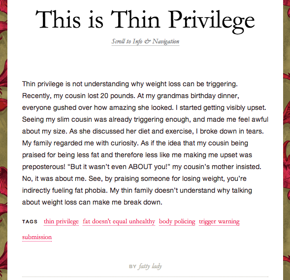 This Is Thin Privilege