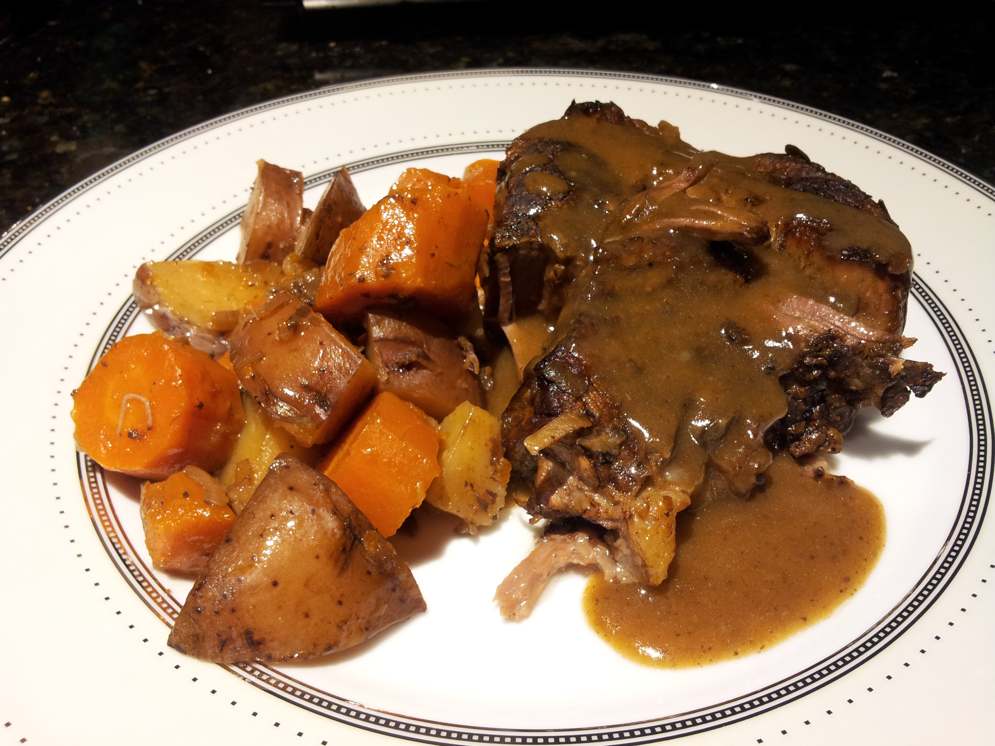 Pot Roast with Vegetables Copyright Joshua Kennon All Rights Reserved
