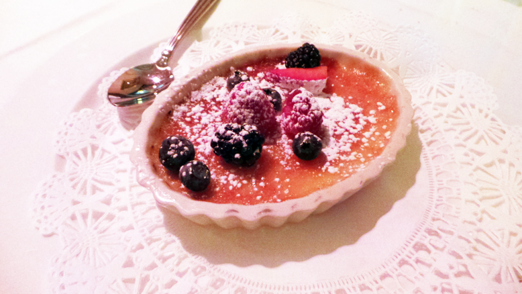 Creme Brulee with Berries