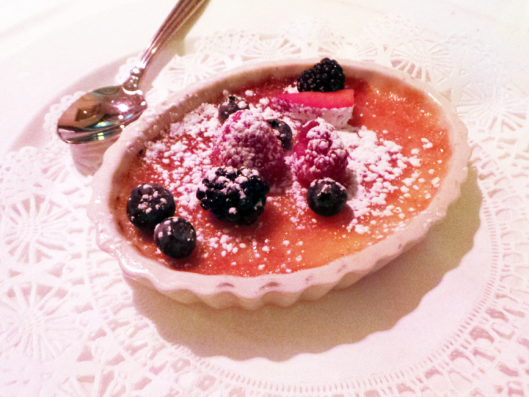 Creme Brulee with Berries