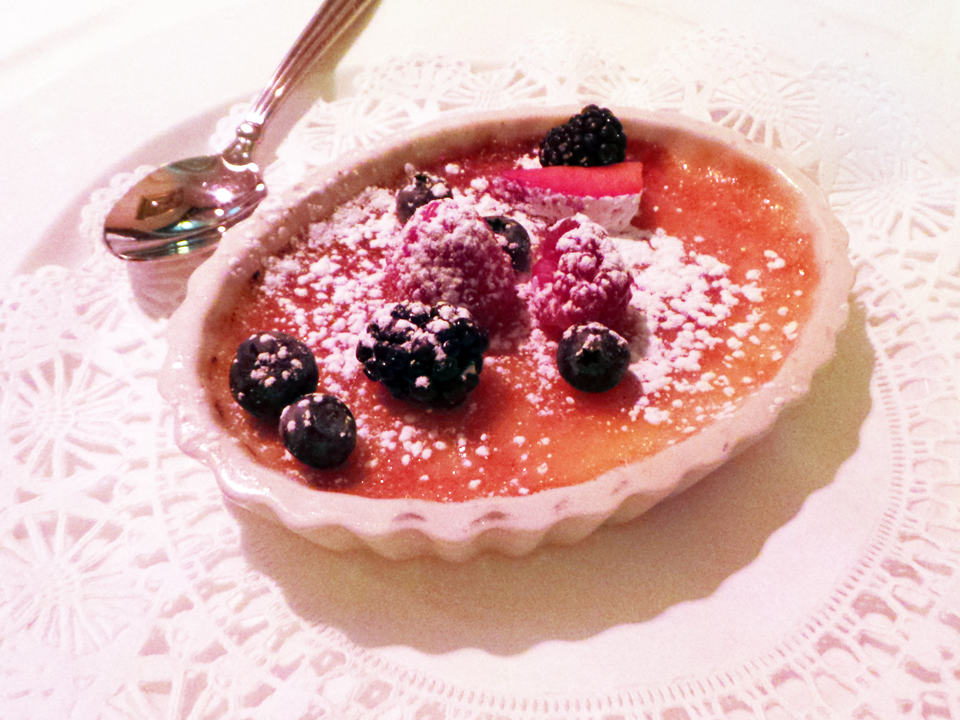 Creme Brulee with Berries