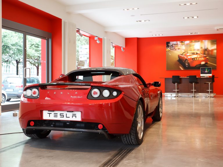 Tesla Motors showroom in Munich, Germany