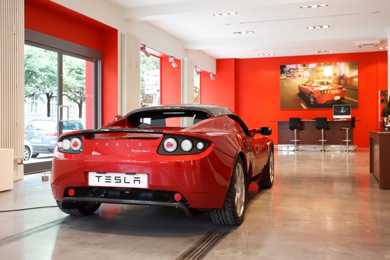 Tesla Motors showroom in Munich, Germany
