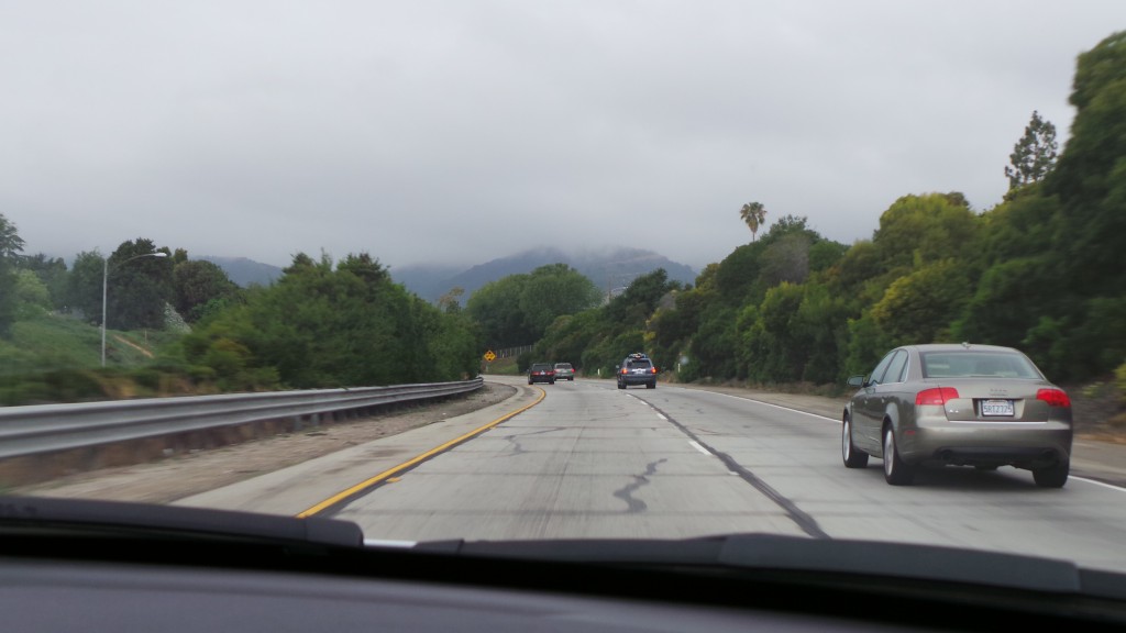 Driving Into Santa Barbara and Montecito Cold