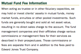 Edward Jones Mutual Fund Disclosure